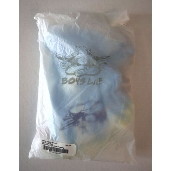 Boys Lie Women's Pink/Blue Cotton Candy Tie Dye Drawstring Bag w/Angel Sticker - Picture 6 of 8